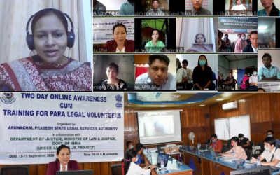 Two days online training of PLVs of Arunachal Pradesh